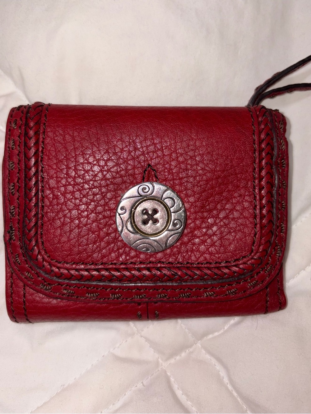 Vintage Brighton Red leather wallet